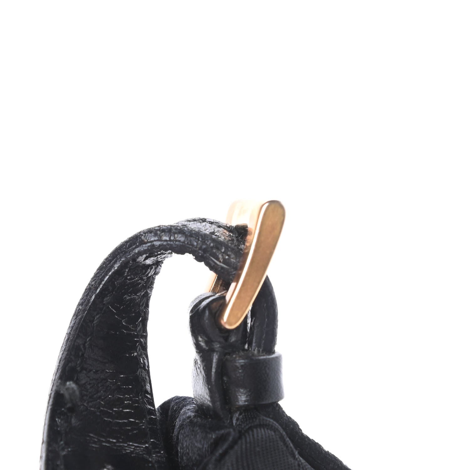 Prada Tessuto Nylon Chain Shoulder Bag Black 12 of 13