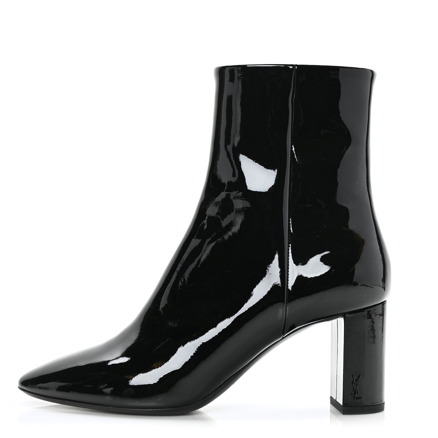 Patent Loulou Ankle Zip Boot 38.5 Black