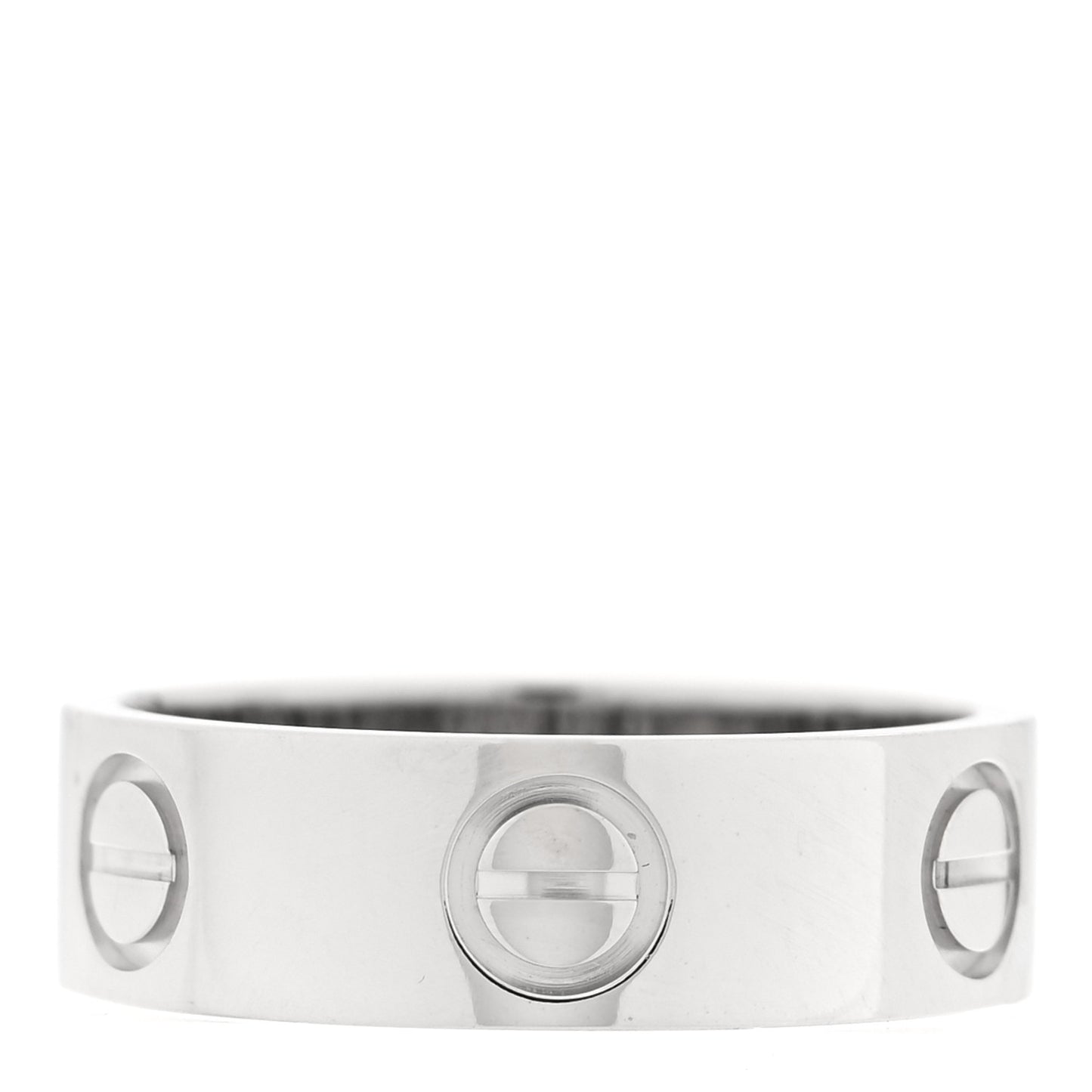 18K White Gold 5.5mm LOVE Ring 49 5