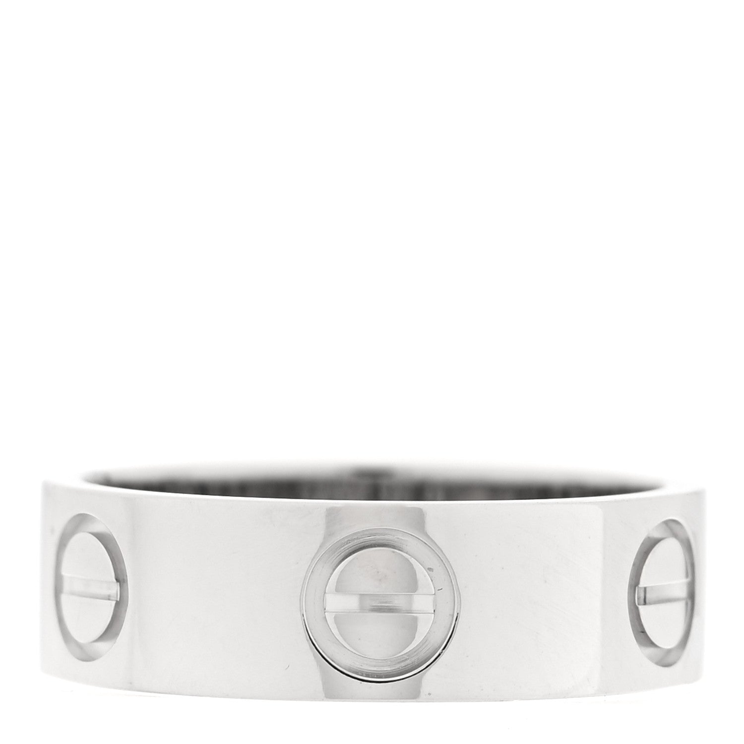 Cartier 18K White Gold 5.5mm LOVE Ring 49 5 3 of 5