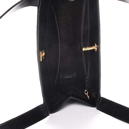 Chanel Calfskin Quilted Shoulder Bag Black 6 of 10