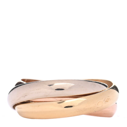 Cartier 18K Pink Yellow White Gold Classic Les Must De Cartier Trinity Ring 54 7 3 of 4
