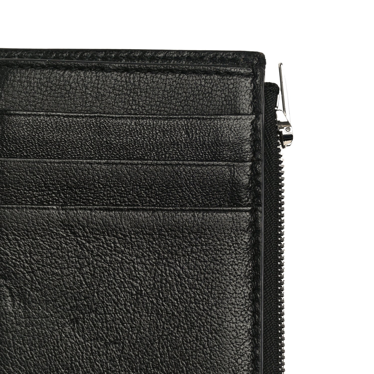 Balenciaga Grained Calfskin Logo Cash Chain Wallet Black White 13 of 13