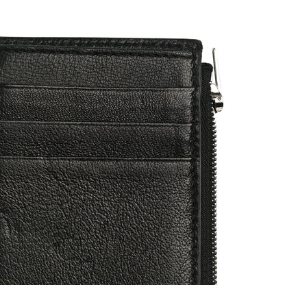 Balenciaga Grained Calfskin Logo Cash Chain Wallet Black White 13 of 13