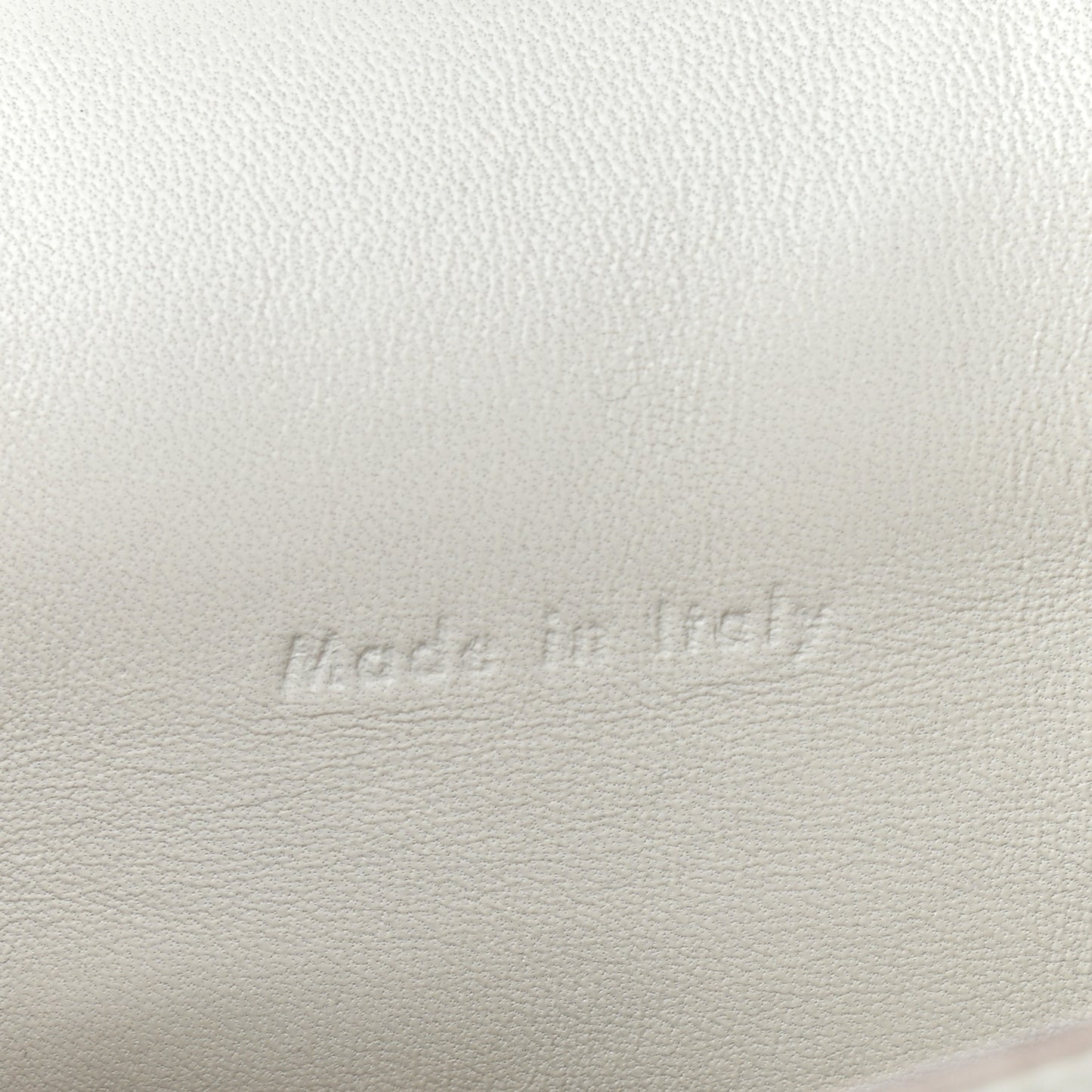 Grained Calfskin Small Trotteur White