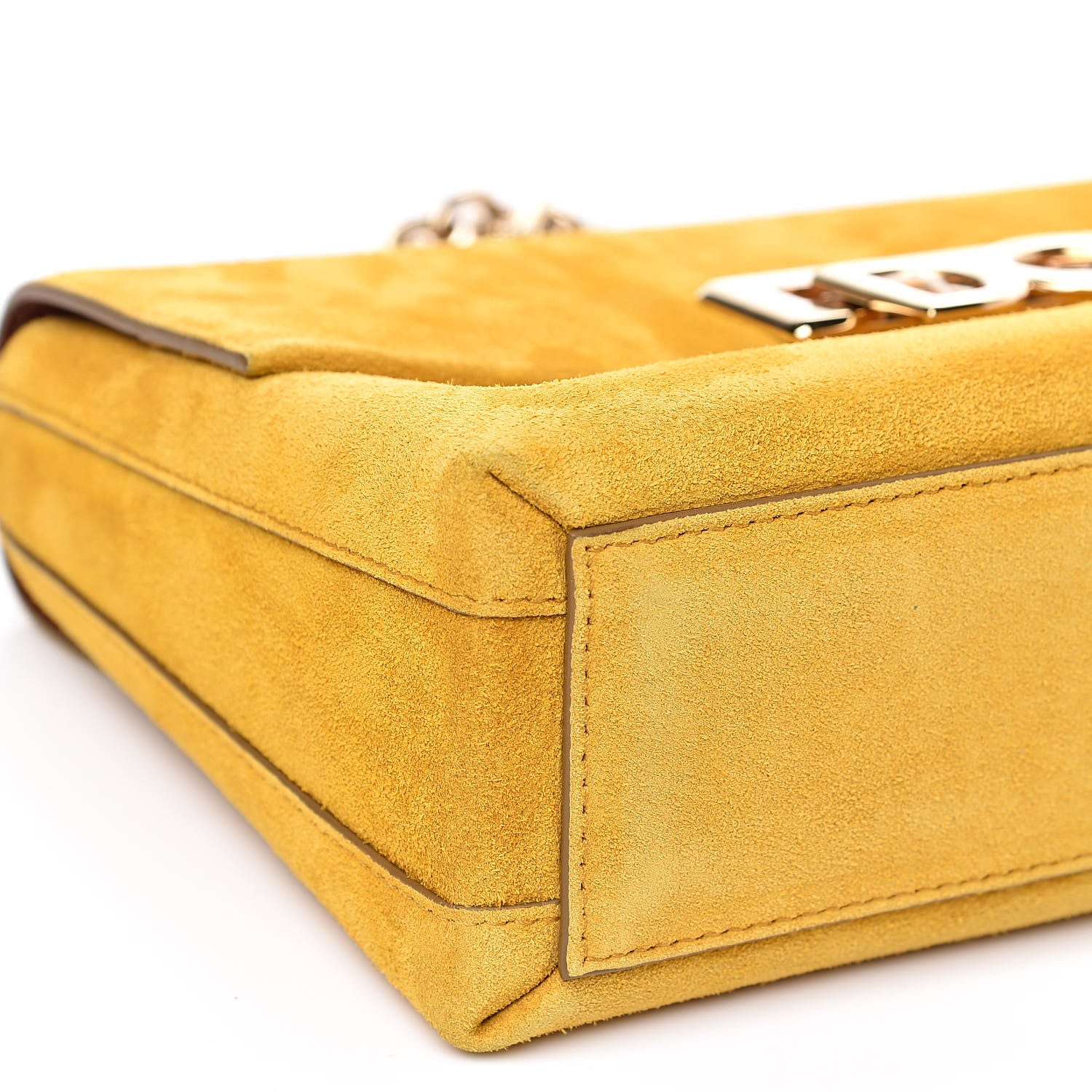 Dolce & Gabbana Suede DG Millennials Shoulder Bag Ocra Cuoio 7 of 8