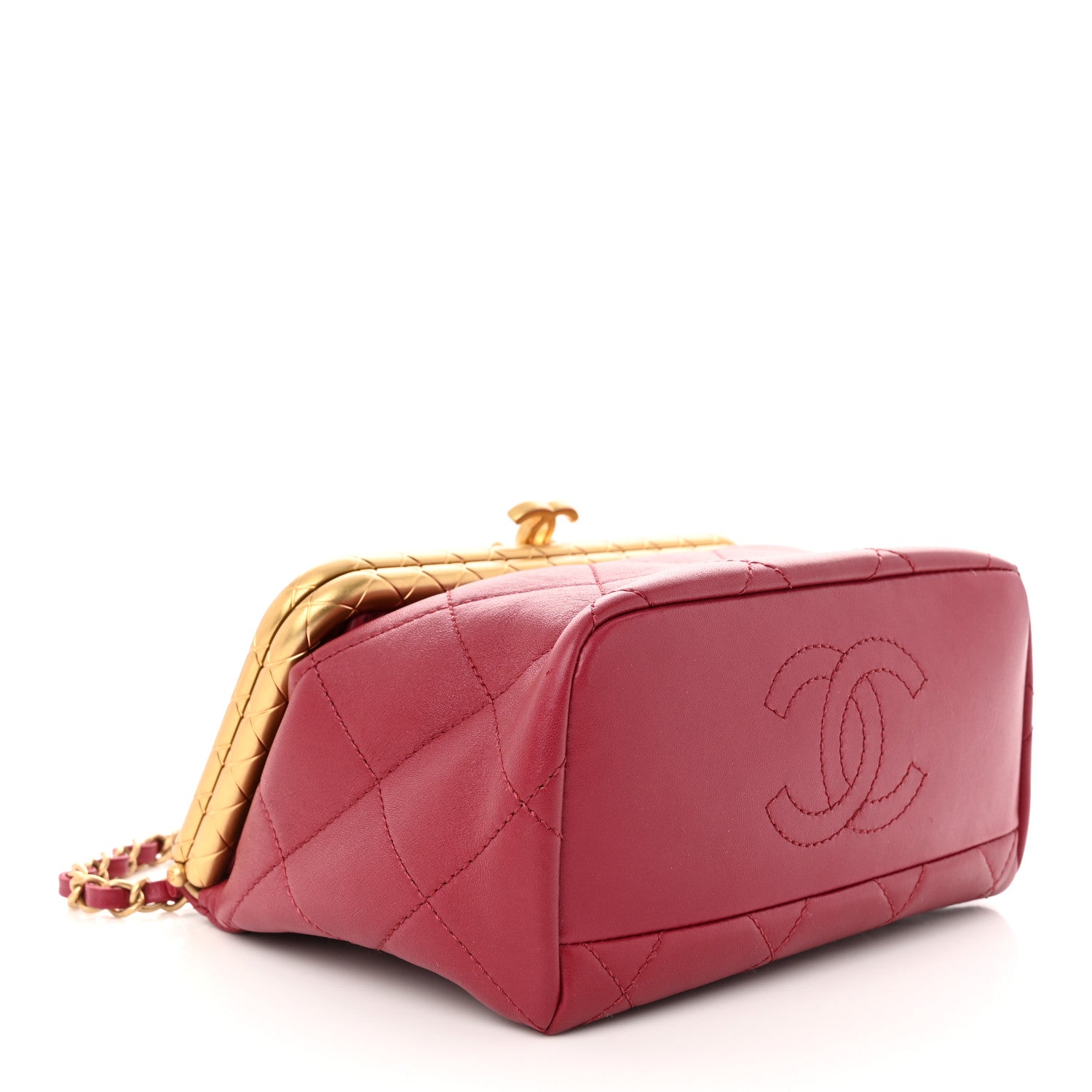 Chanel Lambskin Quilted My Crush Bag Red 4 of 11