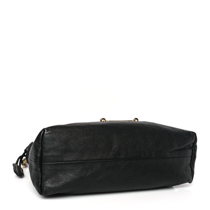 Burberry Derby Calfskin House Check Little Crush Black 4 of 12