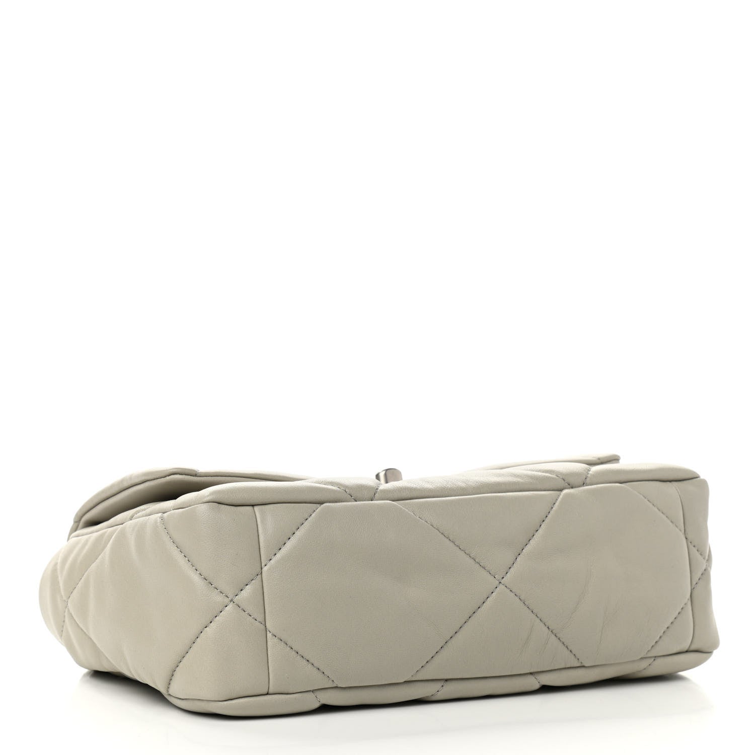 Chanel Lambskin Quilted Medium Chanel 19 Flap Grey 4 of 10