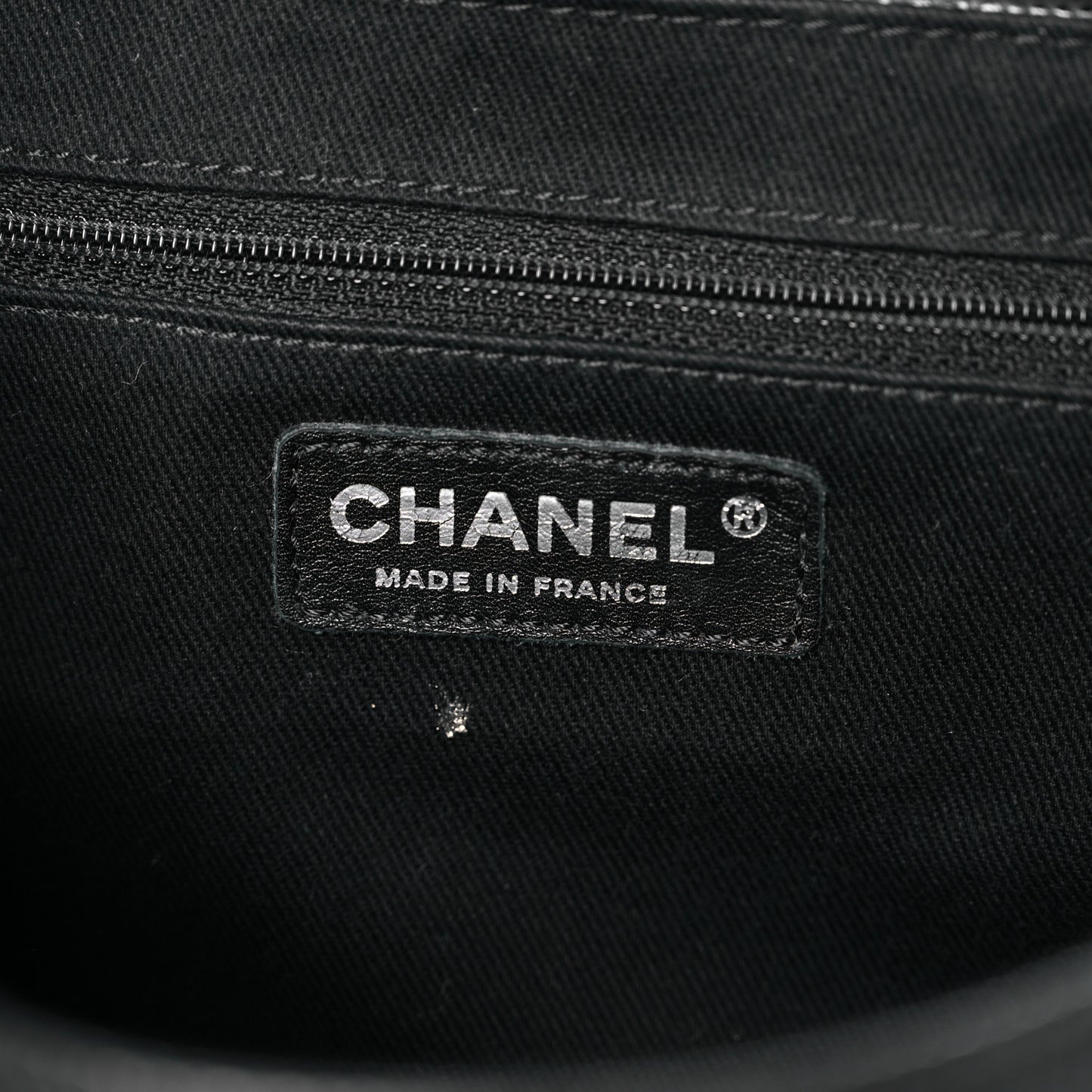 Caviar Half Moon Large Flap Black