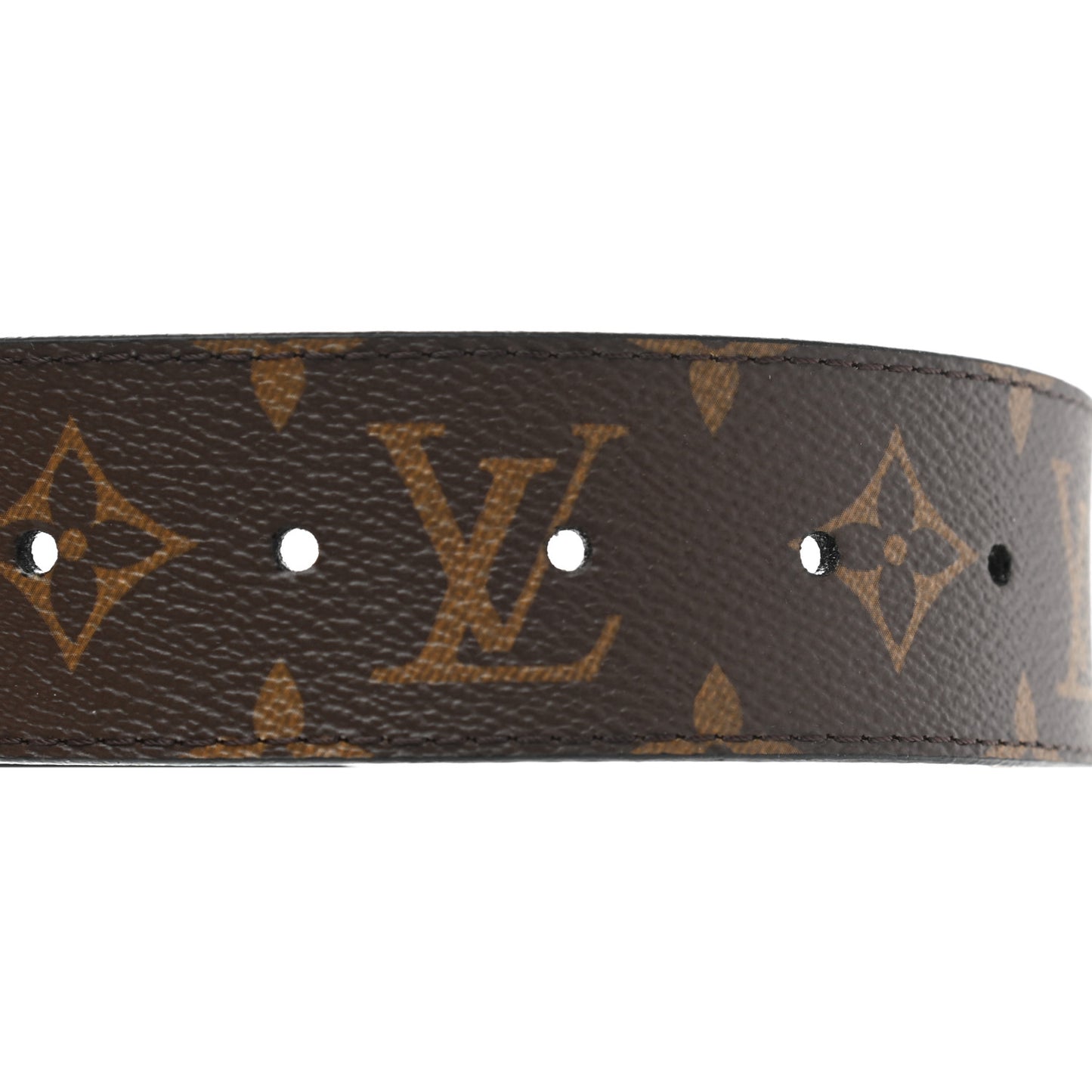 Calfskin Monogram 40mm LV Initiales Reversible Belt 90 36 Black