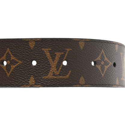Louis Vuitton Calfskin Monogram 40mm LV Initiales Reversible Belt 90 36 Black 3 of 6