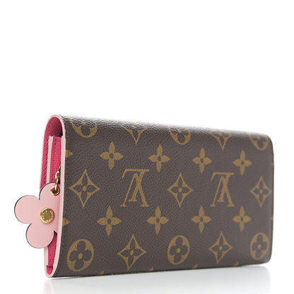 Louis Vuitton Monogram Bloom Flower Emilie Wallet 2 of 6