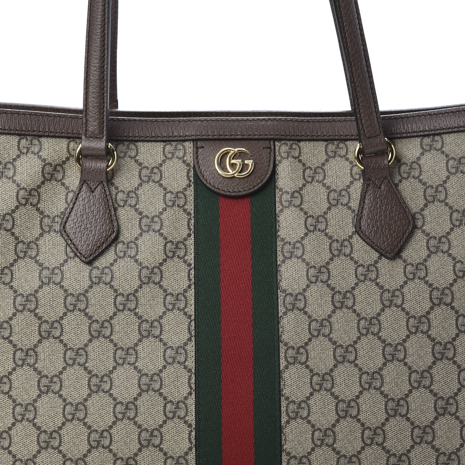 Gucci GG Supreme Monogram Medium Ophidia Shopping Tote Brown 8 of 10
