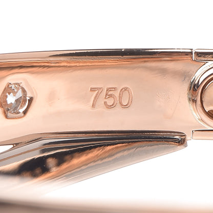 Cartier 18K Pink White Gold Diamond Double LOVE Paved Bracelet 17 6 of 8