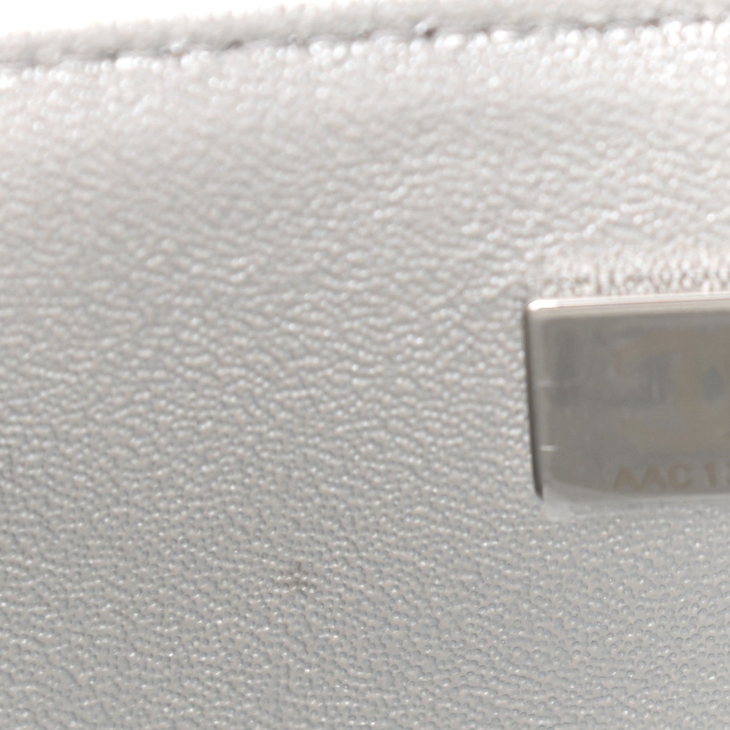 Chanel Metallic Lambskin Quilted Mini Rectangular Flap Silver 9 of 11