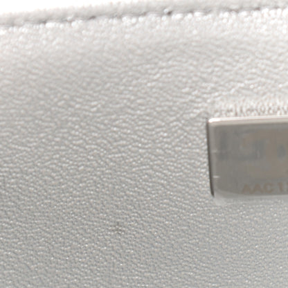 Chanel Metallic Lambskin Quilted Mini Rectangular Flap Silver 9 of 11