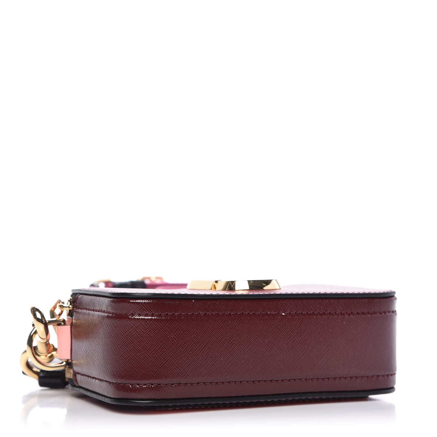 Saffiano Small Snapshot Camera Bag Pink