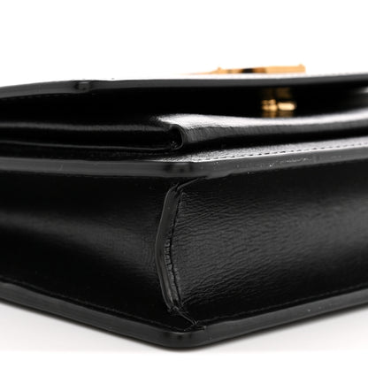 Saint Laurent Calfskin Monogram Sunset Chain Wallet Black 9 of 10