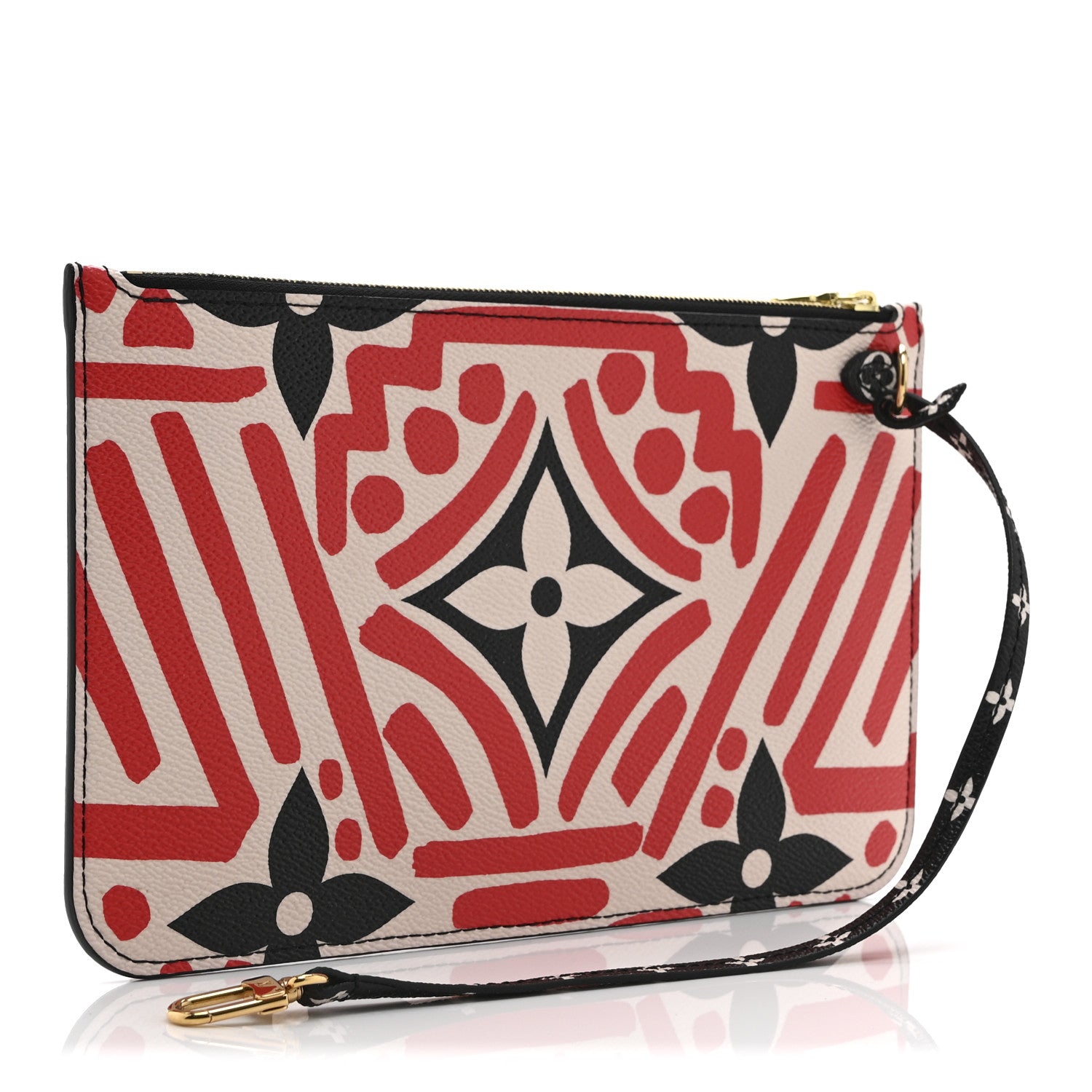 Louis Vuitton Monogram Giant Crafty Neverfull MM GM Pochette Creme Rouge Black 3 of 7