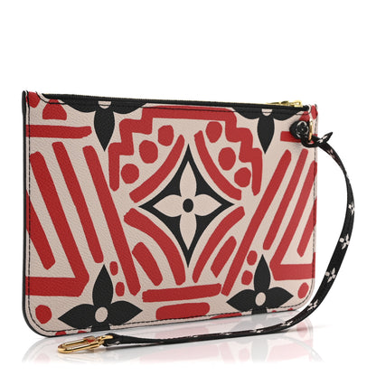 Louis Vuitton Monogram Giant Crafty Neverfull MM GM Pochette Creme Rouge Black 3 of 7