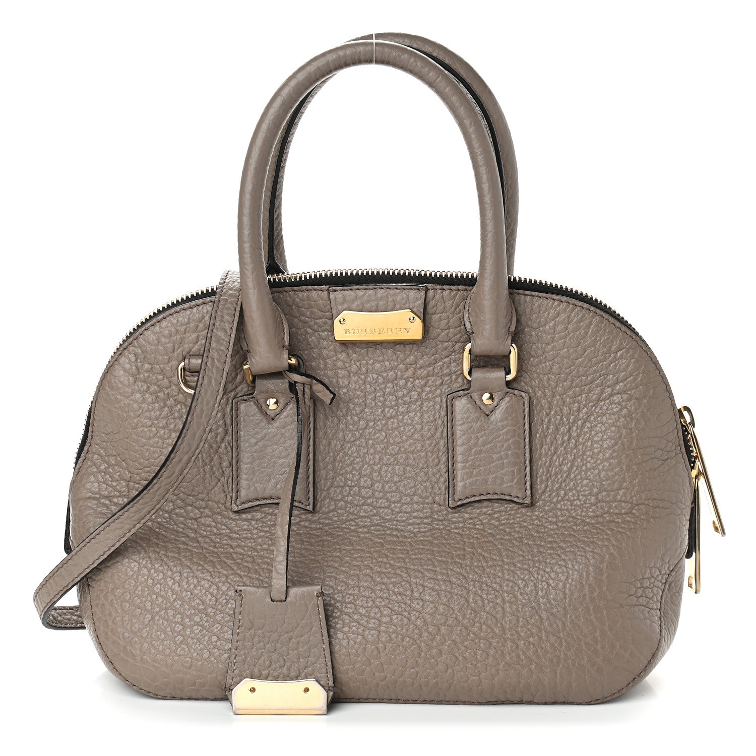 Burberry Heritage Grain Small Orchard Bowling Bag Pale Taupe 1 of 13
