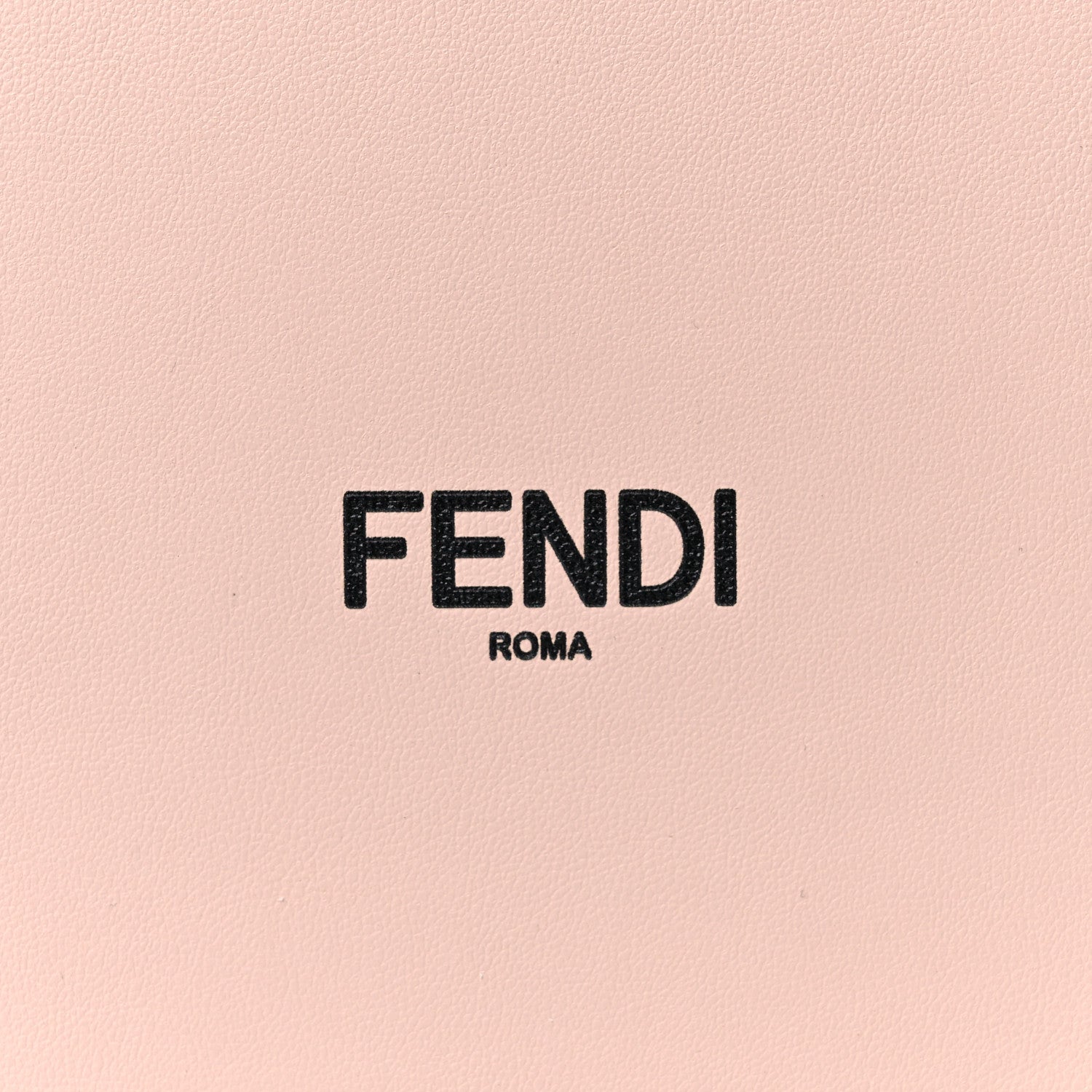 Fendi Vitello Fluffy Logo Vertical Box Rosa Quarzo Black 9 of 11