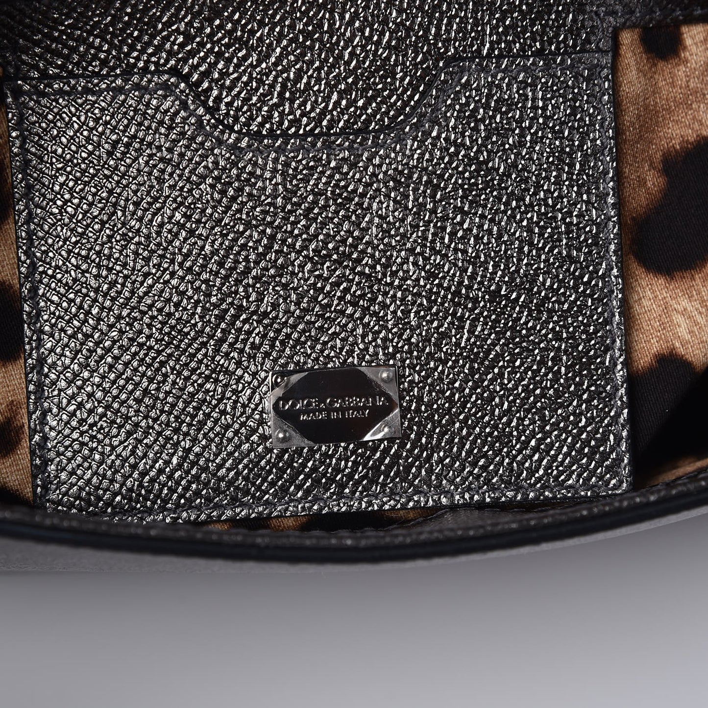 Metallic Dauphine Medium Miss Sicily Satchel Gunmetal