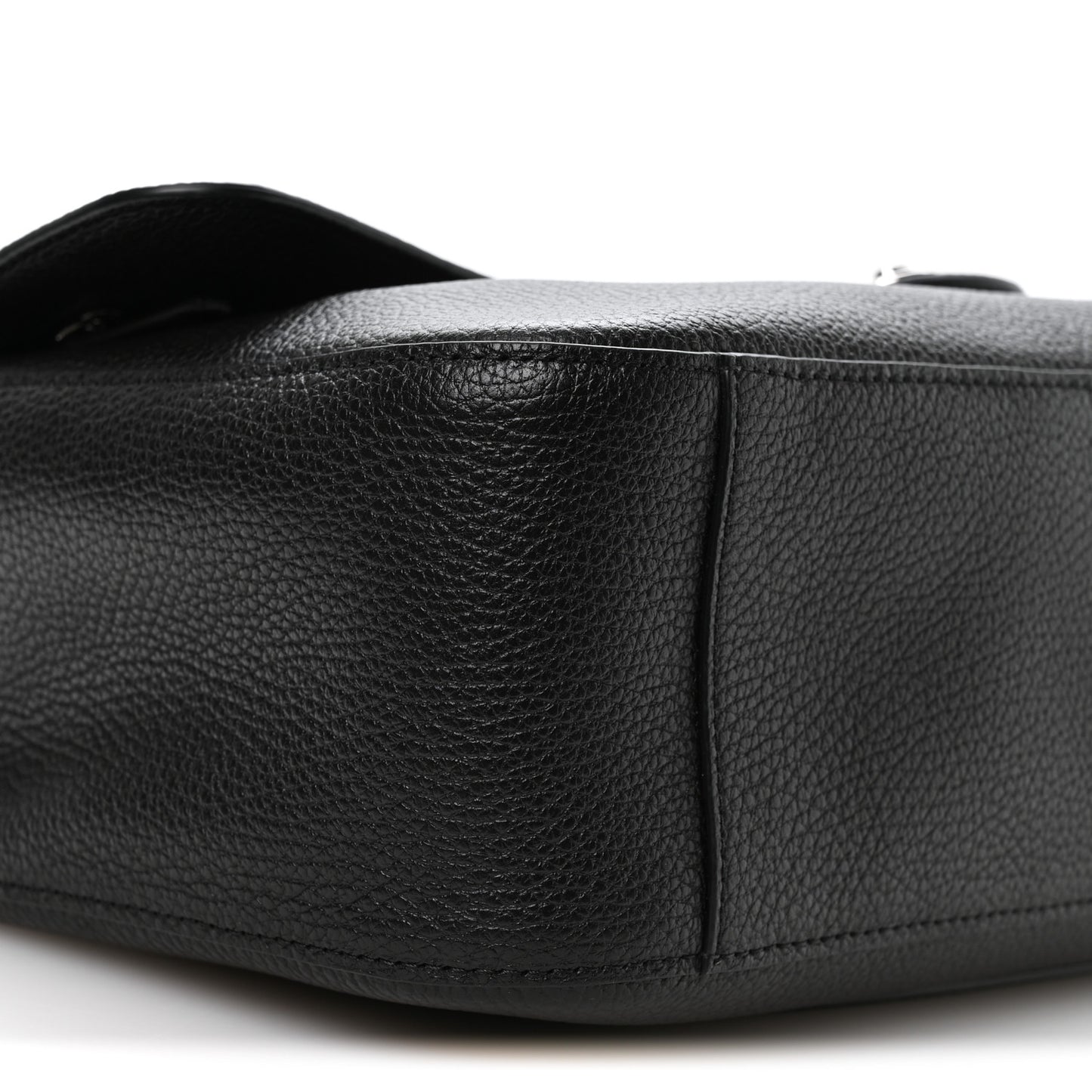 Grained Calfskin Small Souplissimo Maxi Flap Black
