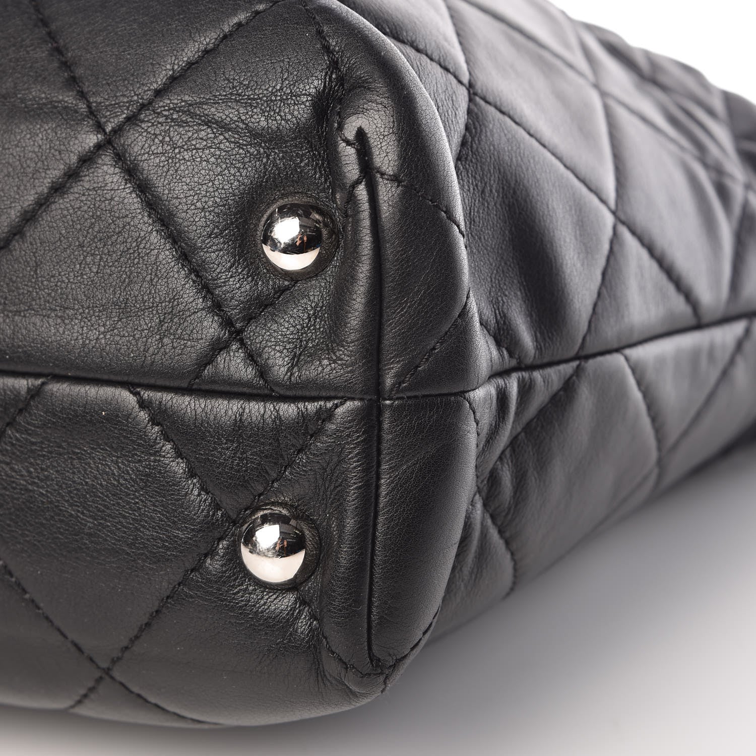 Chanel Calfskin Quilted In The Business North South Tote Black 9 of 9