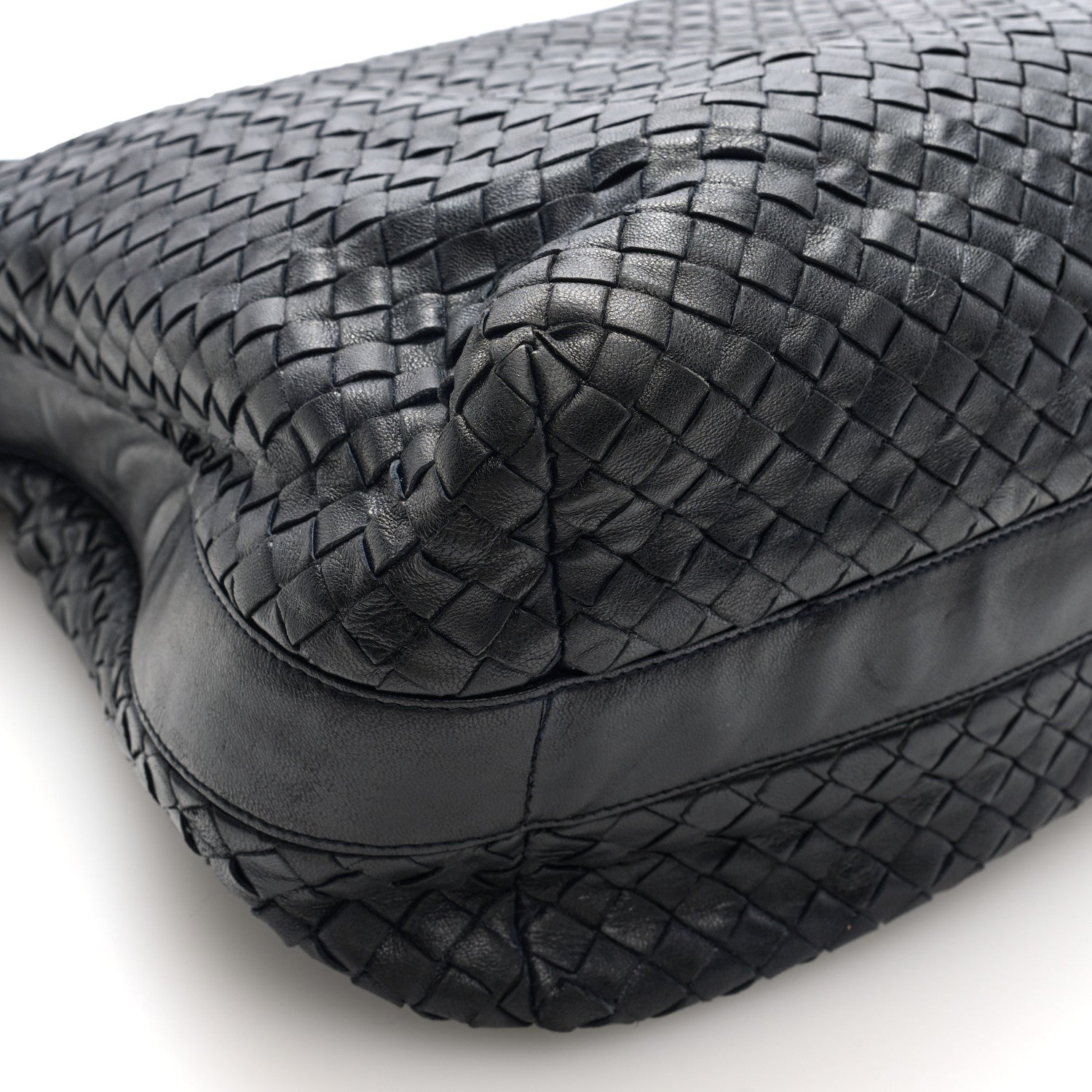 Bottega Veneta Nappa Intrecciato Hobo Navy 8 of 9