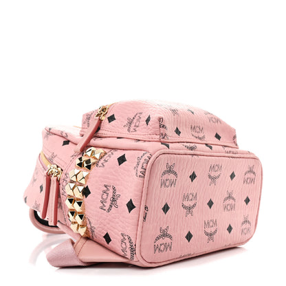 MCM Visetos Side Stud Mini Stark Backpack Pink 4 of 10