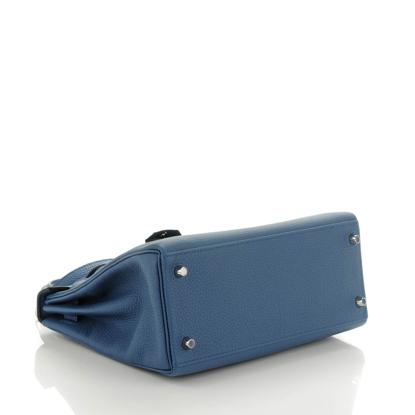 Togo Kelly Retourne 28 Bleu Agate