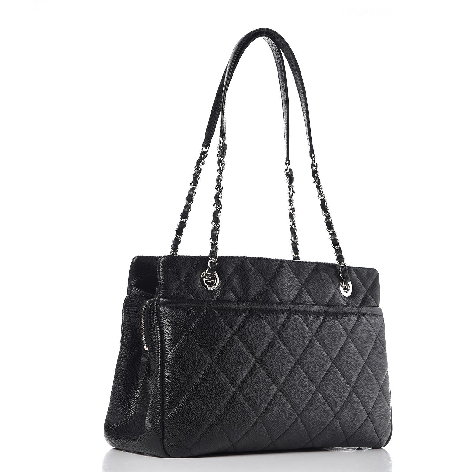 Chanel Caviar Quilted Shopping Tote Black 3 of 8