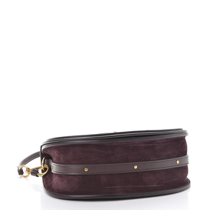Chloe Calfskin Suede Medium Nile Bracelet Bag Carbon Brown 4 of 7