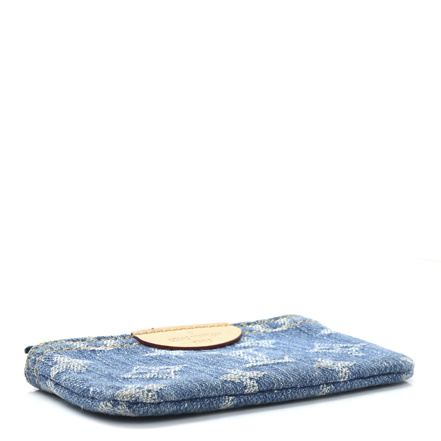 Louis Vuitton Monogram Denim Key Pouch Denim Blue 4 of 6