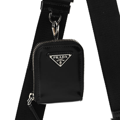 Prada Spazzolato Pocket Pouch Shoulder Bag Black 8 of 10