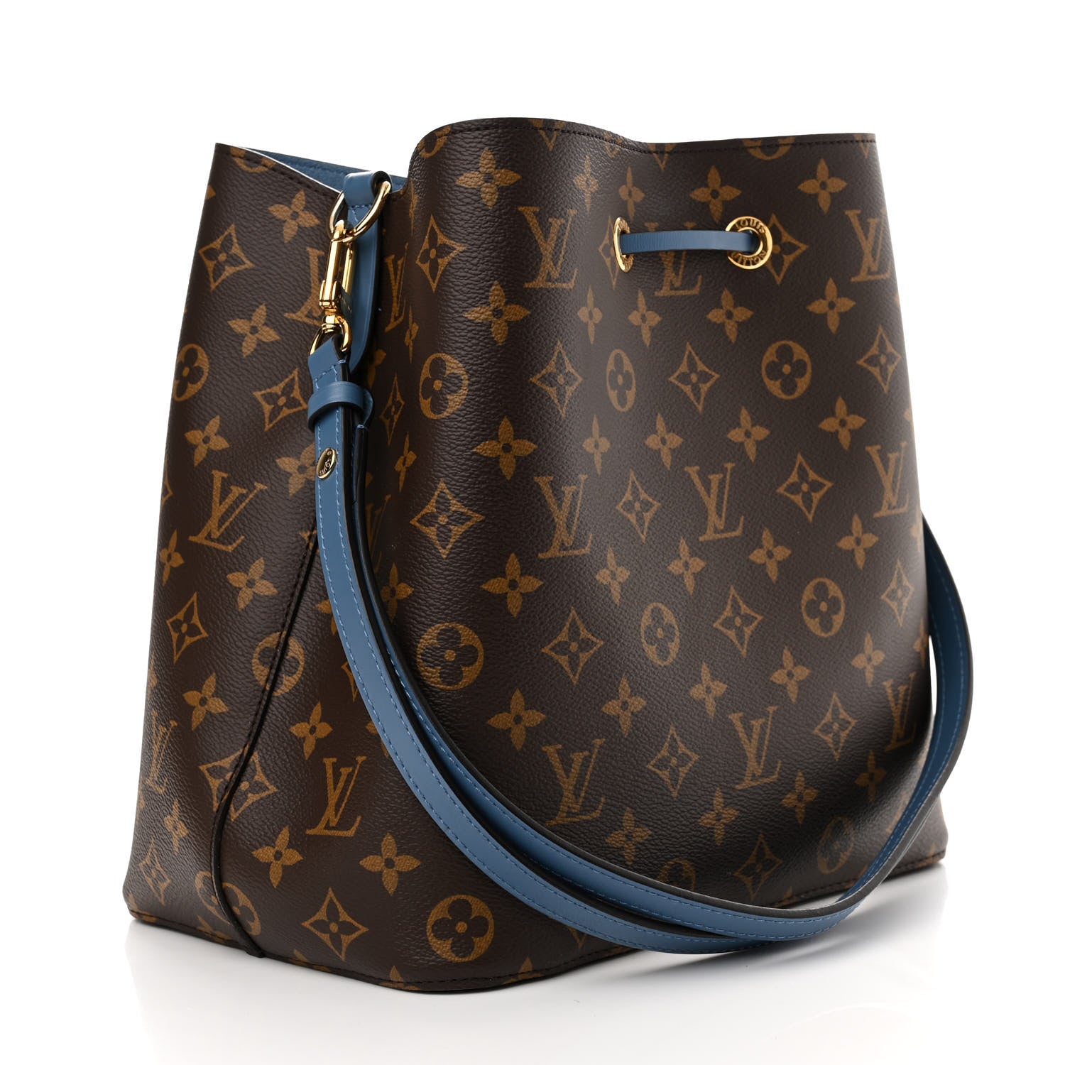 Louis Vuitton Monogram Neonoe MM Blue Jean 3 of 9