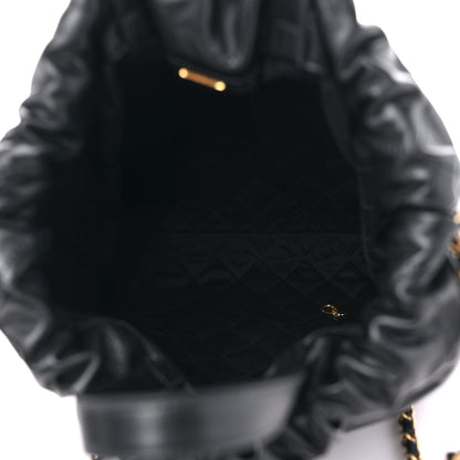 Chanel Shiny Calfskin Quilted Chanel 22 Backpack Black 5 of 11