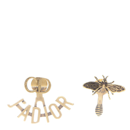 Christian Dior Metal J'Adior Earrings Aged Gold 1 of 4