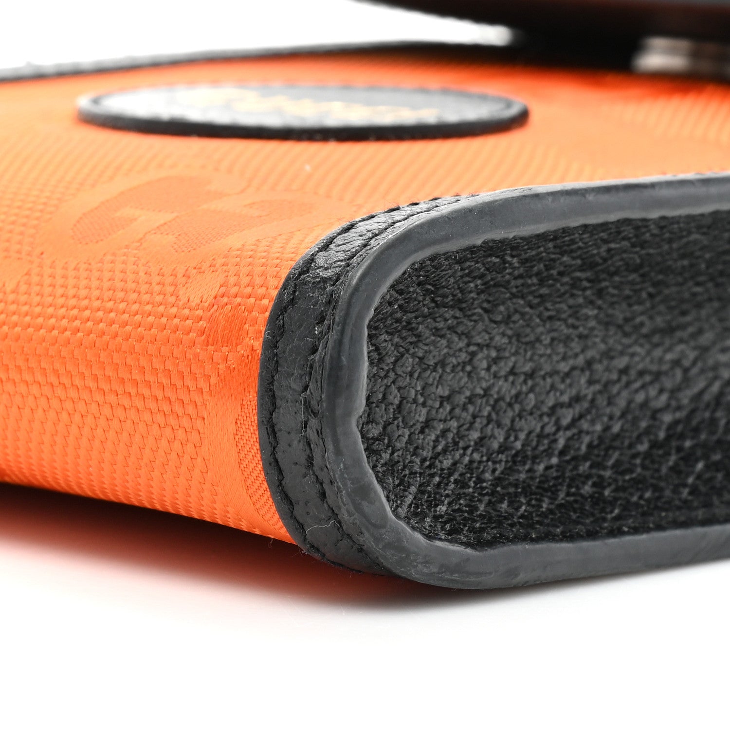Gucci Econyl Nylon Monogram Off The Grid Crossbody Bag Carrot Orange Black 7 of 15