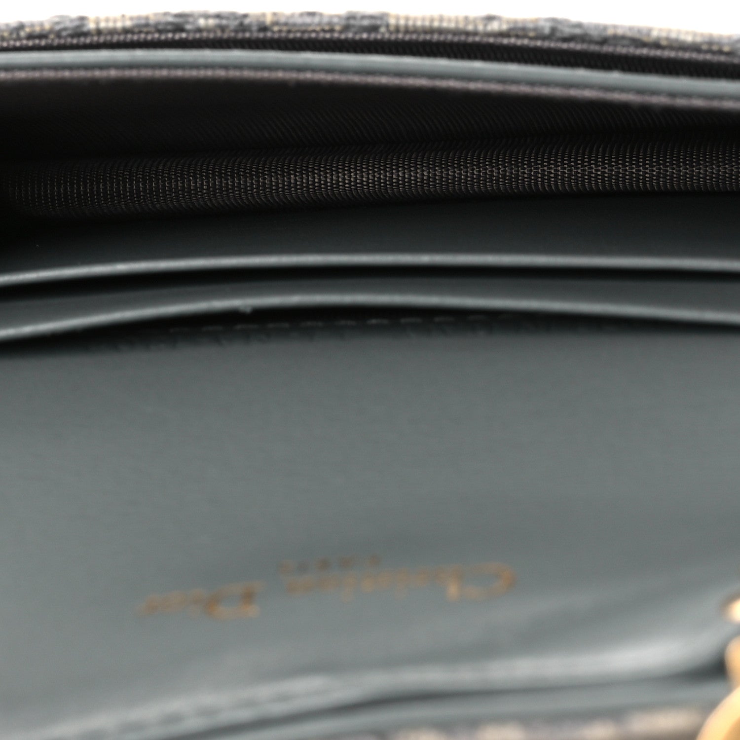 Christian Dior Oblique Saddle Bloom Card Holder Gray 5 of 8