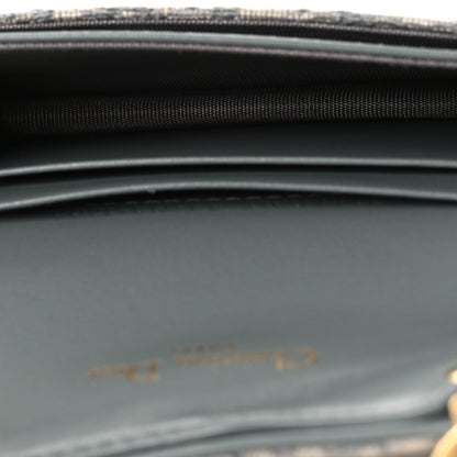 Christian Dior Oblique Saddle Bloom Card Holder Gray 5 of 8