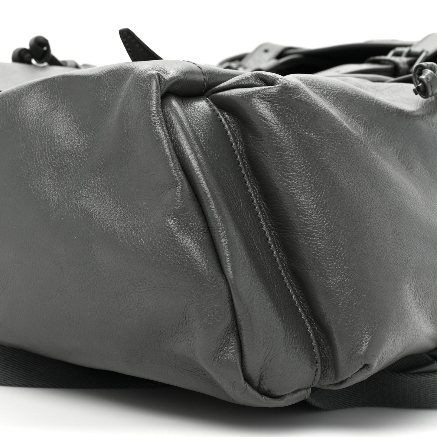 Calfskin Monochrome Double G Backpack Grey
