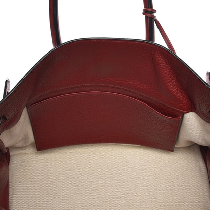 Hermes Taurillon Clemence Crinoline Birkin 35 Rouge H 9 of 25