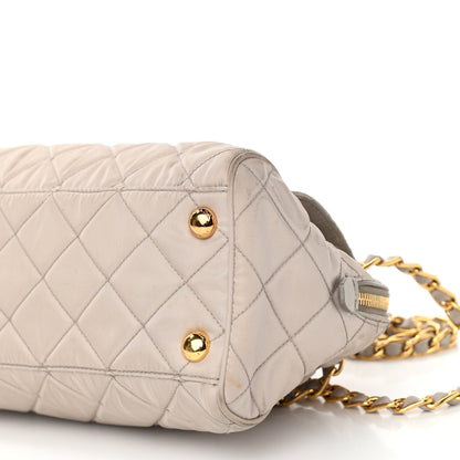 Prada Nylon Tessuto Impuntu Quilted Flap Pomice 10 of 15
