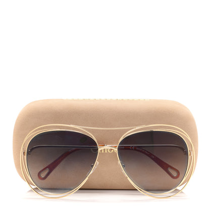 Chloe Carlina Round Sunglasses CE134S Gold 8 of 8