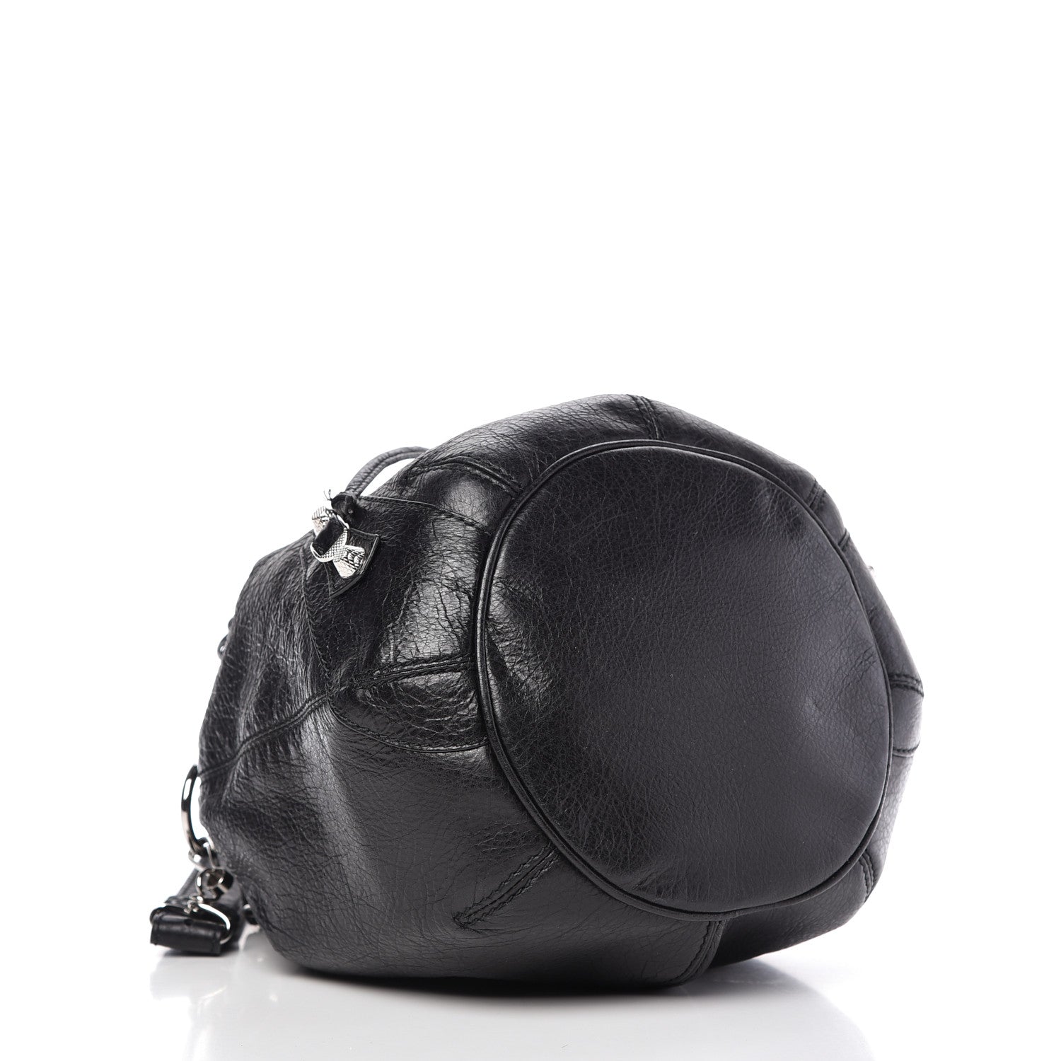Balenciaga Agneau Giant 12 Silver Hardware Mini Pompon Black 5 of 10