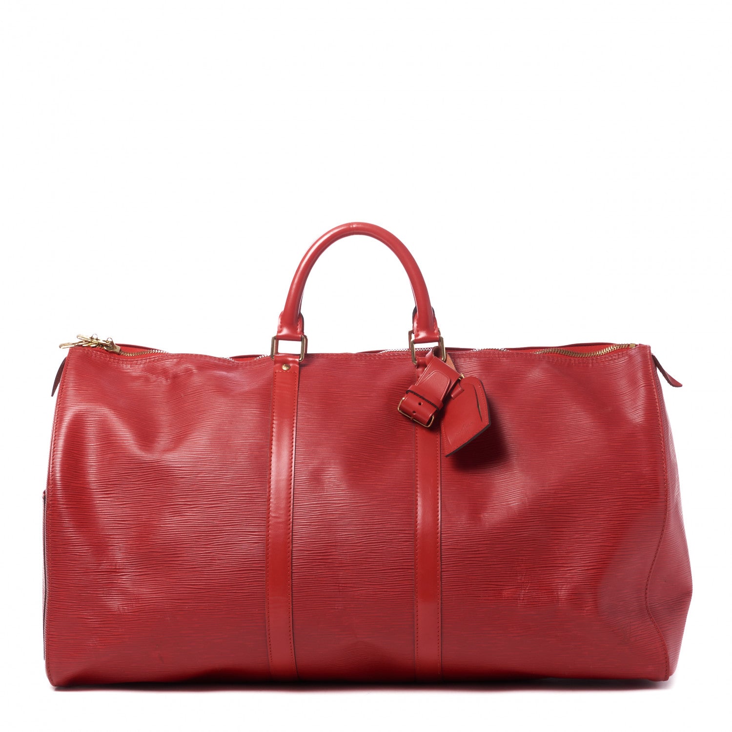 Louis Vuitton Epi Keepall 55 Castillan Red 1 of 10