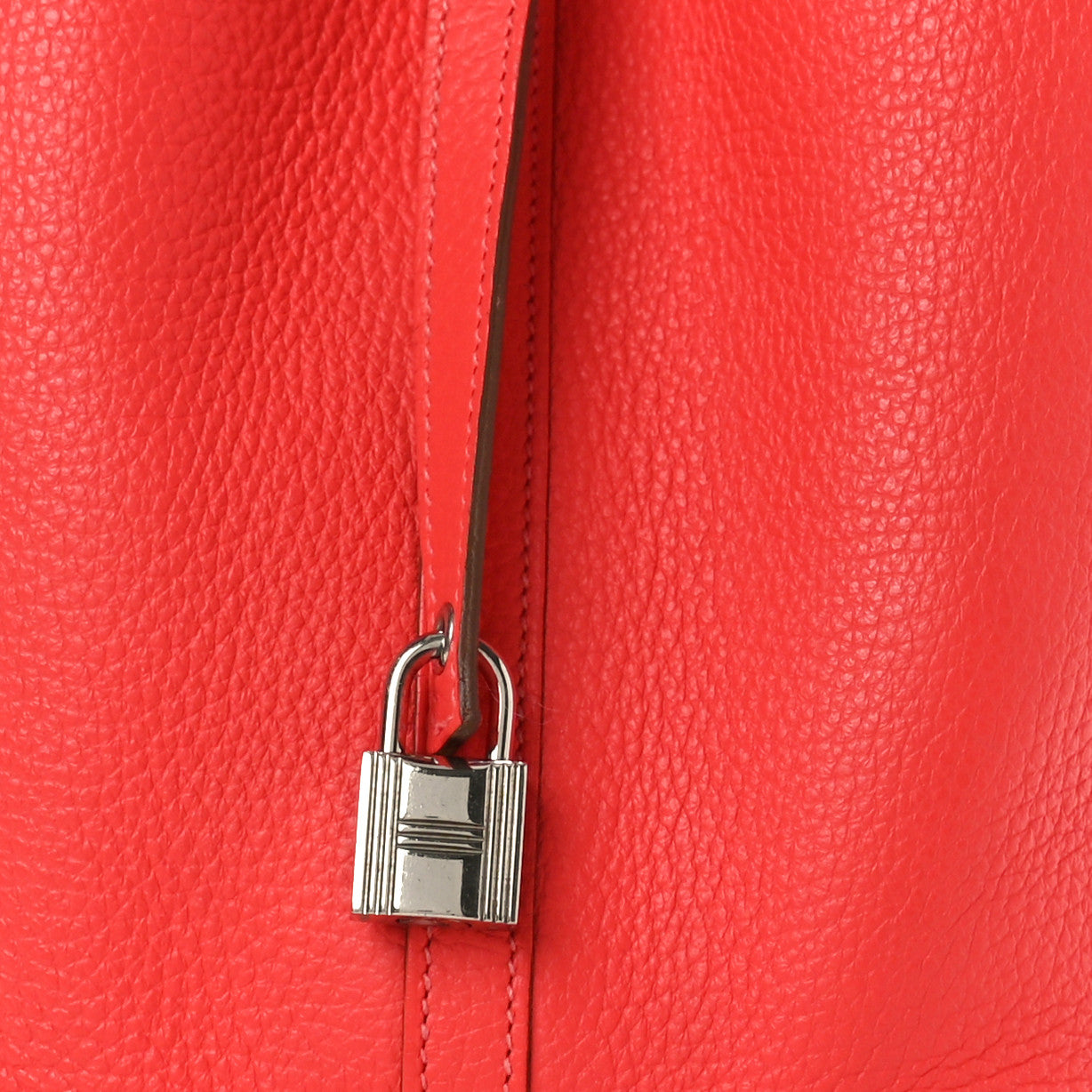 Hermes Taurillon Clemence Picotin Lock 22 MM Rouge Pivoine 7 of 9